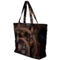 Fractal Fantasy Design Construction Zip Up Canvas Bag View1
