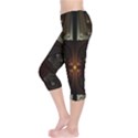 Fractal Artwork Abstract Fantasy Capri Leggings  View3