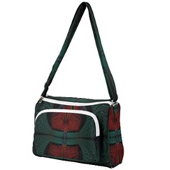 Fractal Abstract Background Pattern Front Pocket Crossbody Bag by Wegoenart