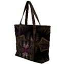 Fractal Abstract Design Mystical Zip Up Canvas Bag View1