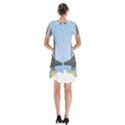Rocket Shuttle Spaceship Science Short Sleeve V-neck Flare Dress View2