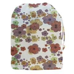Multicolored Floral Collage Print Drawstring Pouch (3xl) by dflcprintsclothing