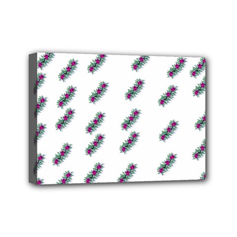Japan Cherry Blossoms On White Mini Canvas 7  X 5  (stretched) by pepitasart