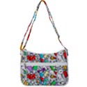 Graffiti Characters Seamless Pattern Zip Up Shoulder Bag View3
