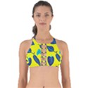 Leaves Pattern Picture Detail Perfectly Cut Out Bikini Top View1