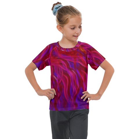Background Texture Pattern Kids  Mesh Piece Tee by Nexatart