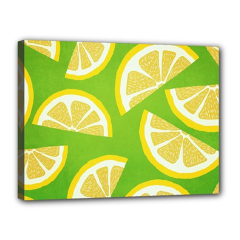 Lemon Fruit Healthy Fruits Food Canvas 16  X 12  (stretched) by Nexatart