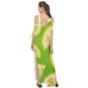 Lemon Fruit Healthy Fruits Food Maxi Chiffon Cover Up Dress View2