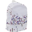Lines And Dots Motif Geometric Print Zip Bottom Backpack View2