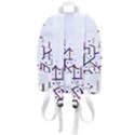 Lines And Dots Motif Geometric Print Zip Bottom Backpack View3