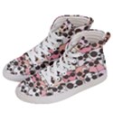 Cute Dog Seamless Pattern Background Men s Hi-Top Skate Sneakers View2