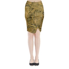 Pcb Printed Circuit Board Midi Wrap Pencil Skirt by Vaneshart