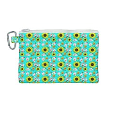 Hawaii Ghost Aqua Canvas Cosmetic Bag (medium) by snowwhitegirl