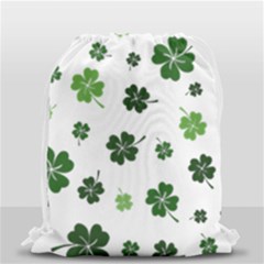 St Patricks Day Pattern Drawstring Bag (small) by Valentinaart