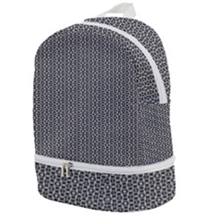 Black And White Triangles Zip Bottom Backpack by Sparkle