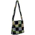 Digital Checkboard Zipper Messenger Bag View1