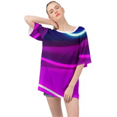Neon Wonder  Oversized Chiffon Top by essentialimage