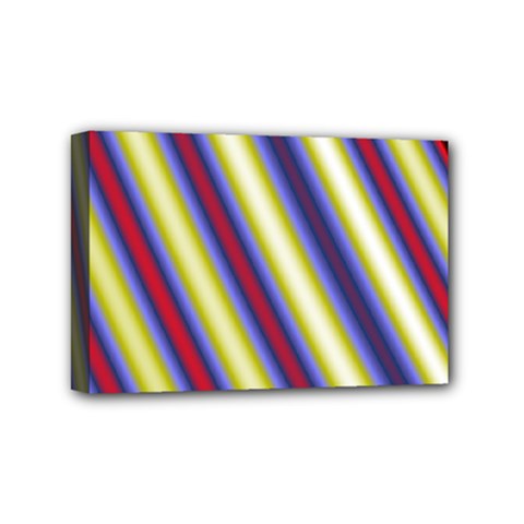 Colorful Strips Mini Canvas 6  X 4  (stretched) by Sparkle