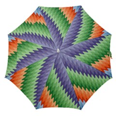 Zigzag Waves Straight Umbrellas by Sparkle