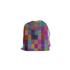 Random Colors Hexagon Drawstring Pouch (xs) by Sparkle