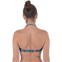 Rocket With Science Related Icons Image Halter Bandeau Bikini Top View2