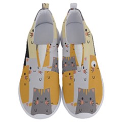 Seamless Pattern Cute Cat Cartoons No Lace Lightweight Shoes by Vaneshart