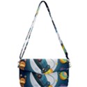Spaceship Astronaut Space Removable Strap Clutch Bag View1