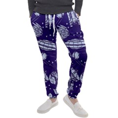 Space Sketch Seamless Pattern Men s Jogger Sweatpants by Vaneshart