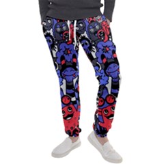 Cute Halloween Monsters Set Background Men s Jogger Sweatpants by Vaneshart