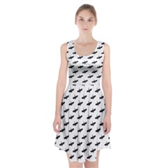 Freedom Concept Graphic Silhouette Pattern Racerback Midi Dress by dflcprintsclothing