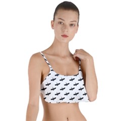Freedom Concept Graphic Silhouette Pattern Layered Top Bikini Top  by dflcprintsclothing