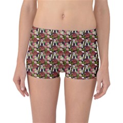 Swimmer 20s Brown Reversible Boyleg Bikini Bottoms by snowwhitegirl