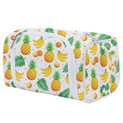 Tropical Fruits Pattern Toiletries Pouch by Vaneshart
