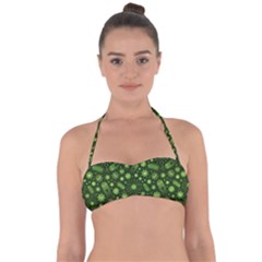 Seamless Pattern With Viruses Halter Bandeau Bikini Top by Vaneshart