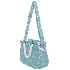 Group Of Birds Flying Graphic Pattern Rope Handles Shoulder Strap Bag by dflcprintsclothing