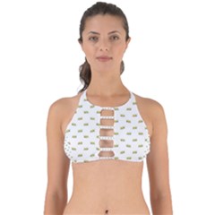 Ant Sketchy Comic Style Motif Pattern Perfectly Cut Out Bikini Top by dflcprintsclothing