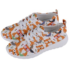 Cute Colorful Owl Cartoon Seamless Pattern Men s Lightweight Sports Shoes by Vaneshart
