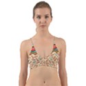 Ethnic Tribal Pattern Background Wrap Around Bikini Top View1