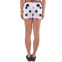 Black And White Tropical Print Pattern Yoga Shorts View2