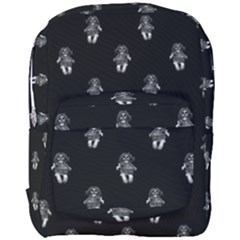 Creepy Skull Doll Motif Print Pattern Full Print Backpack by dflcprintsclothing