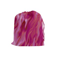 Lesbian Pride Abstract Smokey Shapes Drawstring Pouch (large) by VernenInk