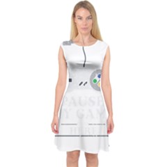 Ipaused2 Capsleeve Midi Dress by ChezDeesTees