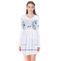 Ipaused2 Long Sleeve V-neck Flare Dress View1