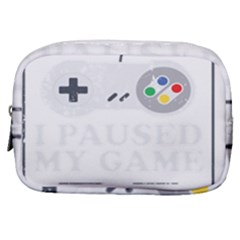Ipaused2 Make Up Pouch (small) by ChezDeesTees