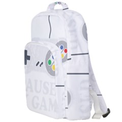 Ipaused2 Double Compartment Backpack by ChezDeesTees