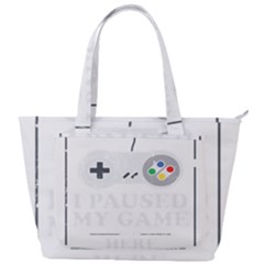 Ipaused2 Back Pocket Shoulder Bag  by ChezDeesTees
