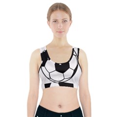 Soccer Lovers Gift Sports Bra With Pocket by ChezDeesTees