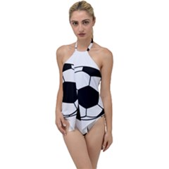 Soccer Lovers Gift Go With The Flow One Piece Swimsuit by ChezDeesTees