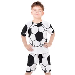 Soccer Lovers Gift Kids  Tee And Shorts Set by ChezDeesTees