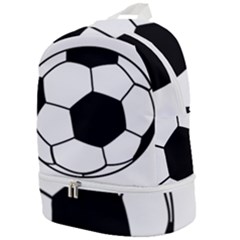 Soccer Lovers Gift Zip Bottom Backpack by ChezDeesTees